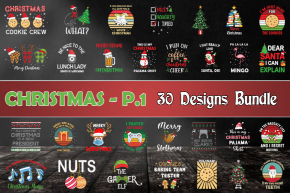 Christmas 30 SVG Designs Bundle