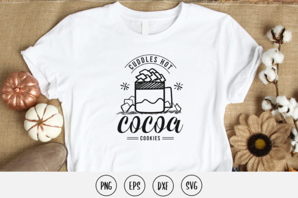 Cuddles Hot Cocoa Cookies Svg Design