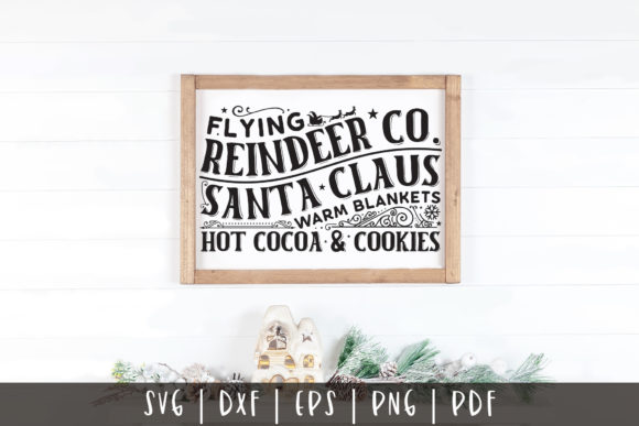 Flying Reindeer Co SVG - Christmas SVG