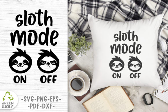 Funny Pillow Design with Sloth SVG: Graphics for Crafts