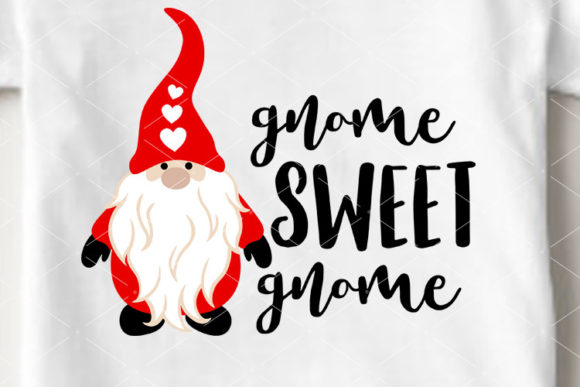 Gnome Sweet Gnome Red Hat Love Quote