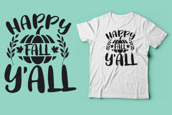 Happy Fall Halloween Pumpmkin SVG Tshirt Graphics