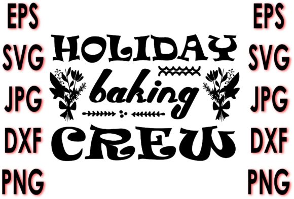 Potholder Quote Design: Holiday Baking Graphics for Crafts