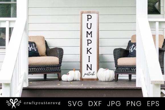 Pumpkin Patch Quote Porch Sign: Graphics for Crafts & Seasonal Branding