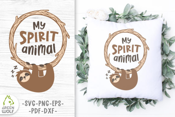 Sleeping Sloth Layered SVG Design: Graphics for Crafts & Content
